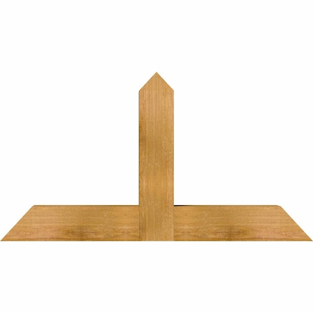 Ekena Millwork Portland Rough Sawn Timber Gable Bracket, Western Red Cedar, 36"W x 19"H x 4"D x 4"F, 13/12 Pitch GBW036X19X0404POR00RWR